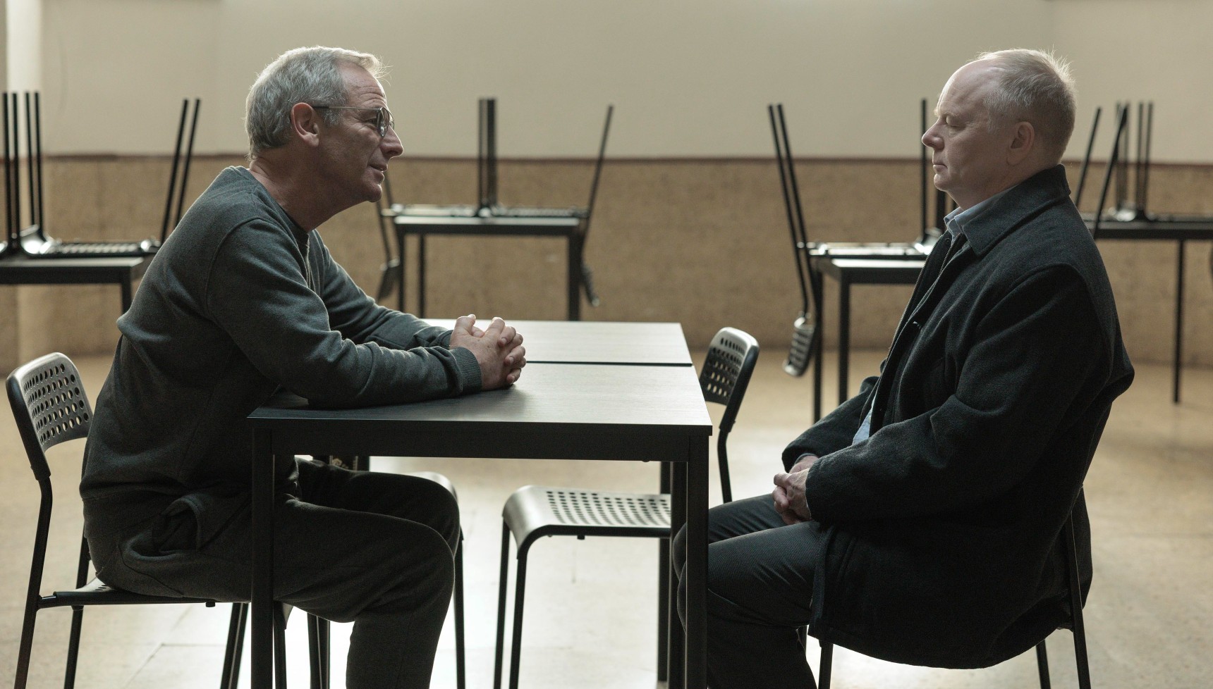 Robson Green and Jason Watkins as Patrick and Huw in The Game series 2