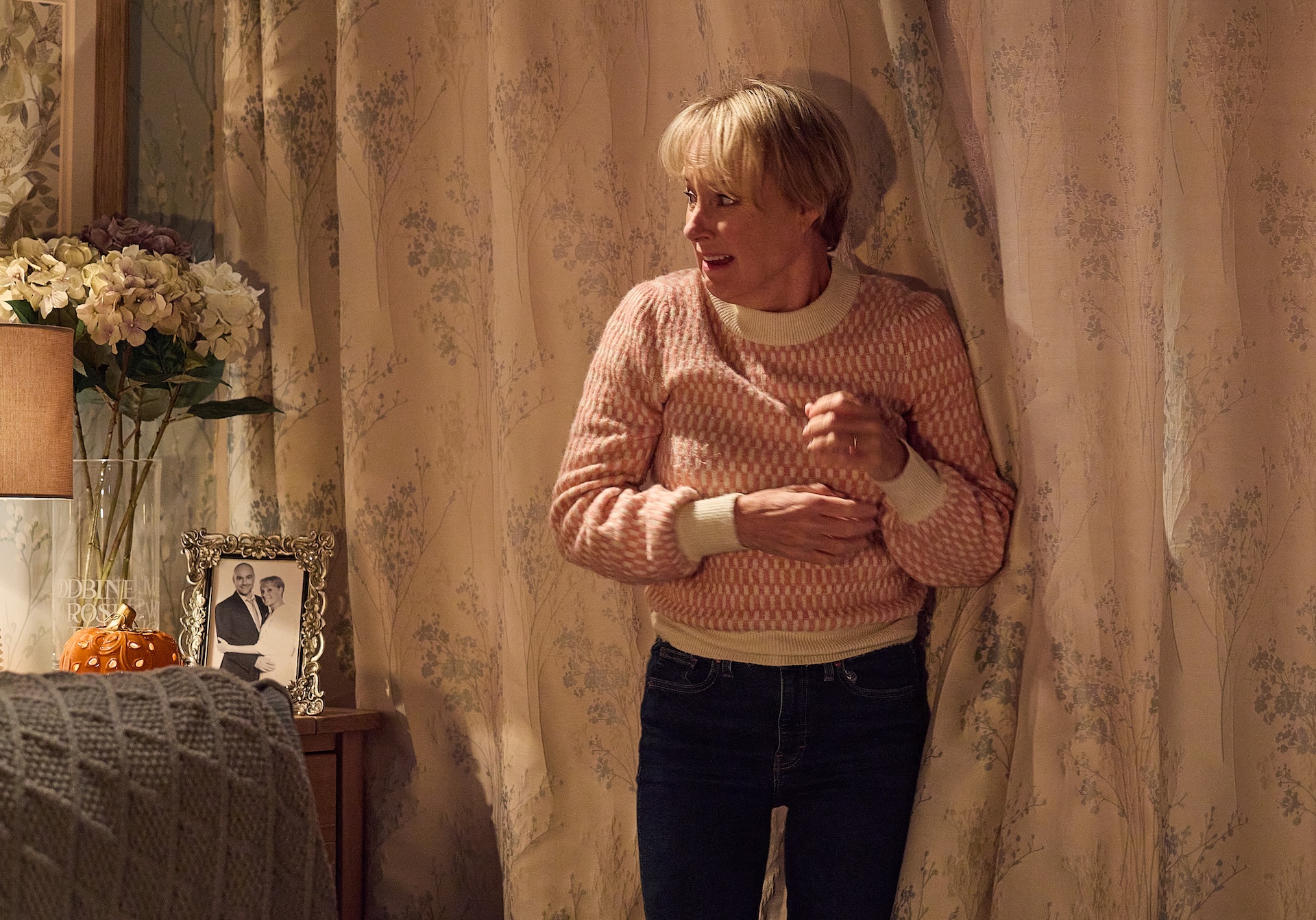 Sally is terrified this Halloween (Credit: ITV)