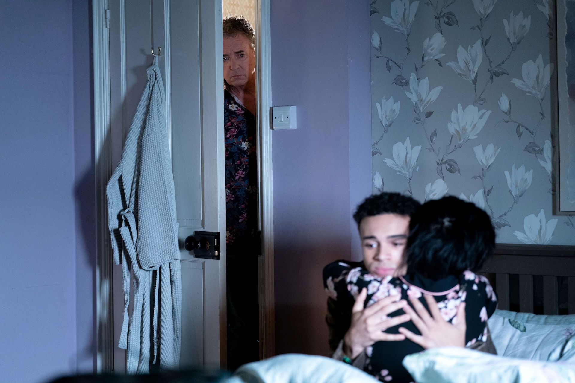 Kat is struggling in the wake of Zoe's death (Credit: BBC)