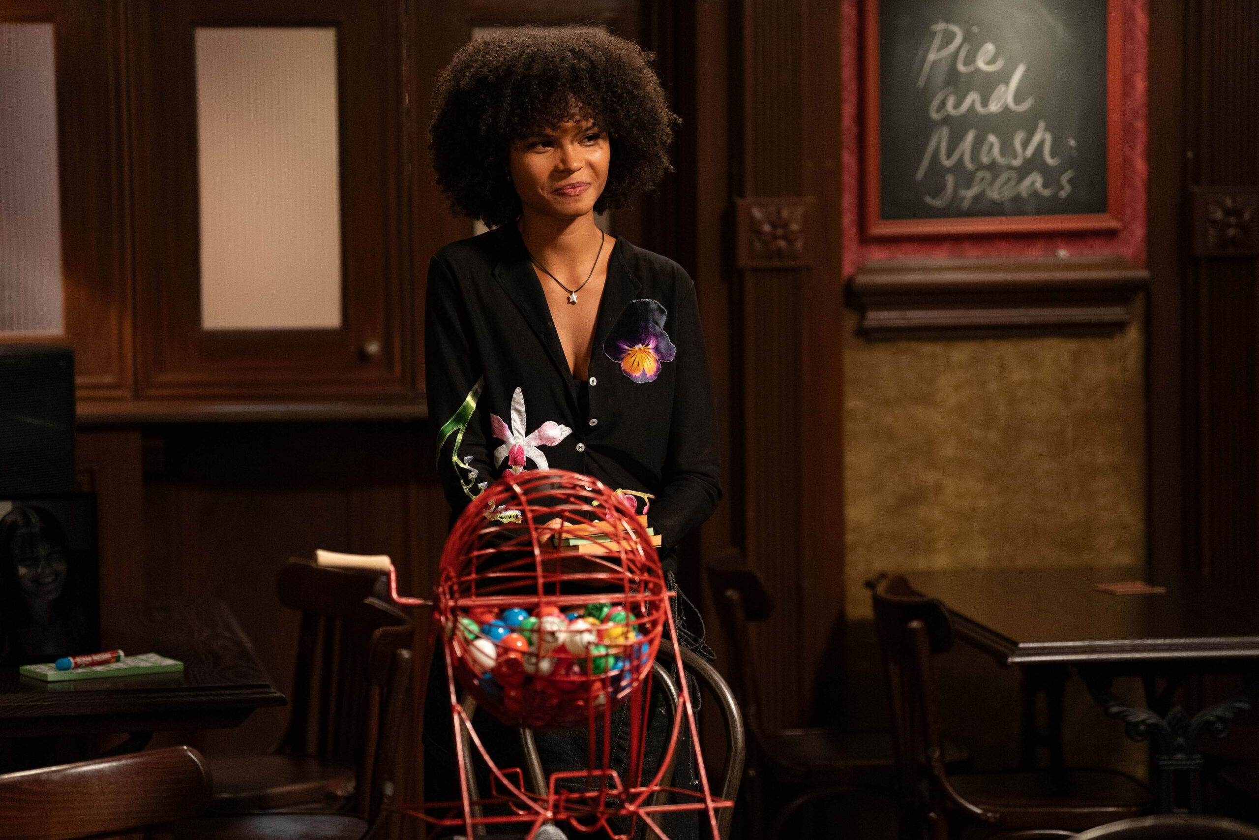 Will Jasmine's bingo night help the Slaters smile? (Credit: BBC)