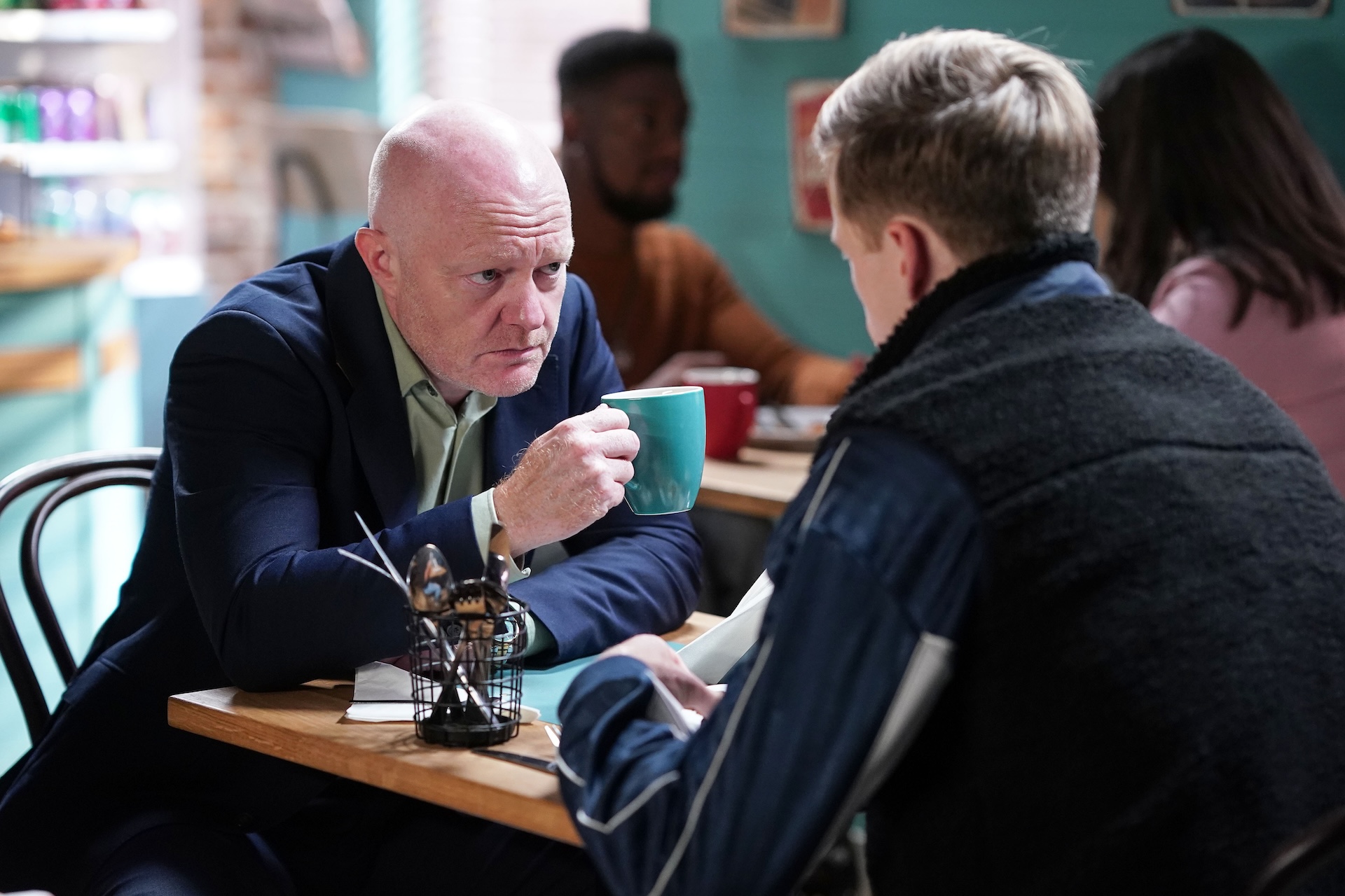 Oscar tells Max that Amy is leaving (Credit: BBC)