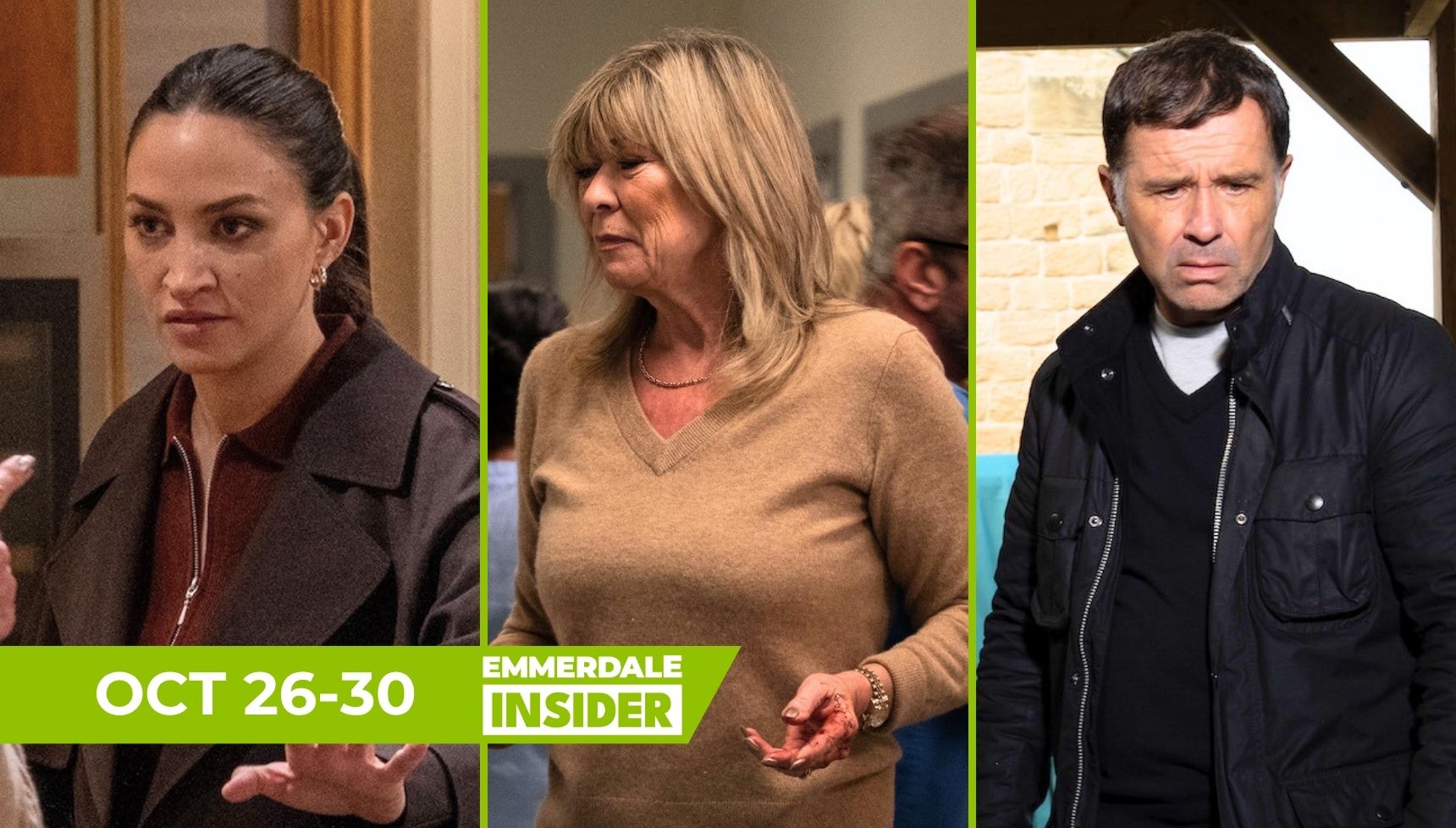 11 Emmerdale spoilers for next week: Baby Tate kidnapped as Kim stabs Thea