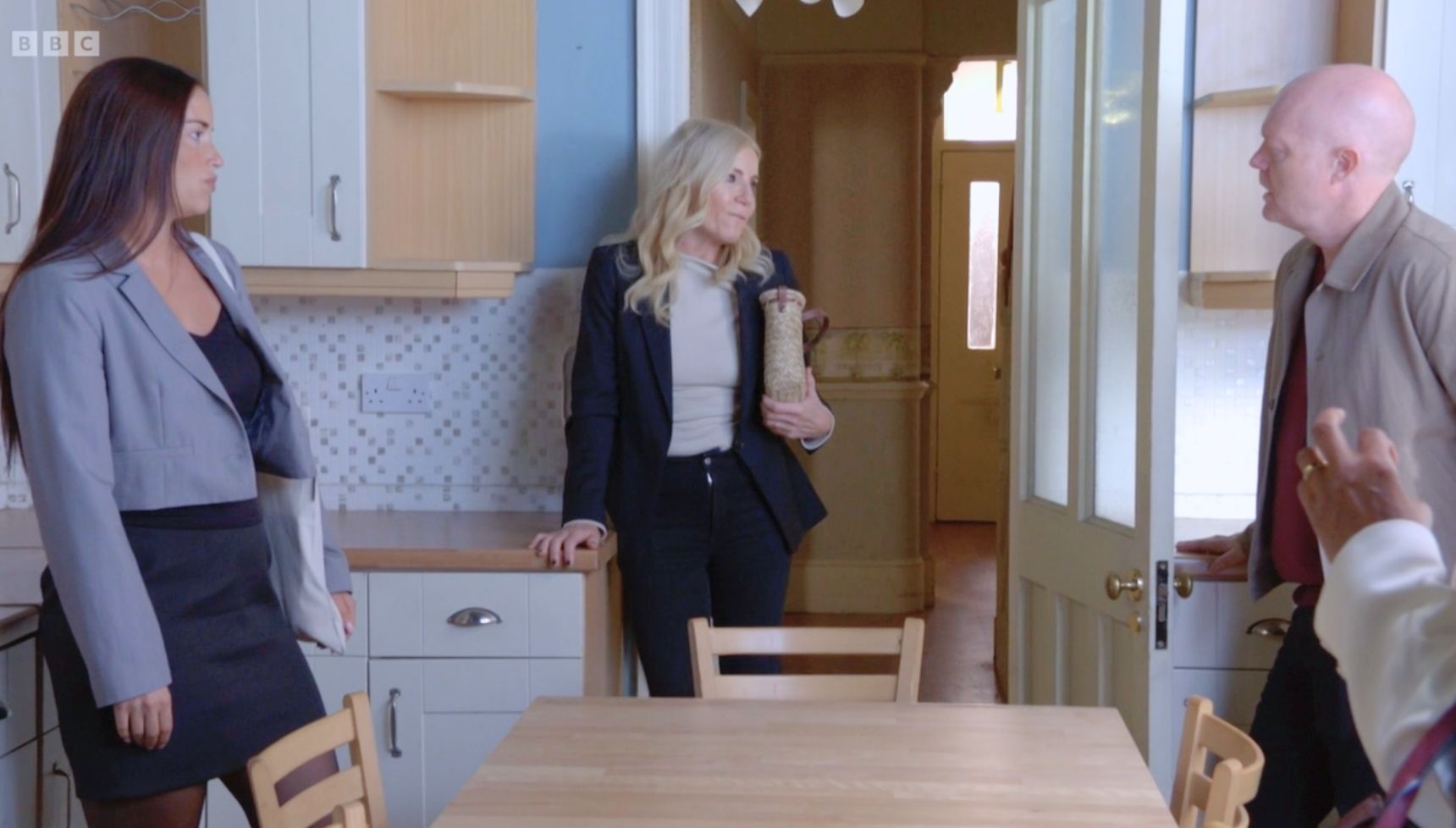 Cindy sabotages Max's plan to buy No. 31 in EastEnders today (Credit: BBC)