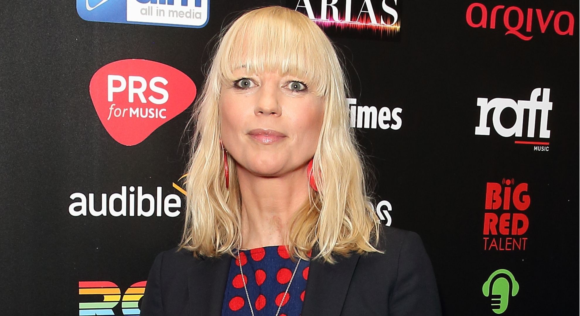 Sara Cox on the red carpet