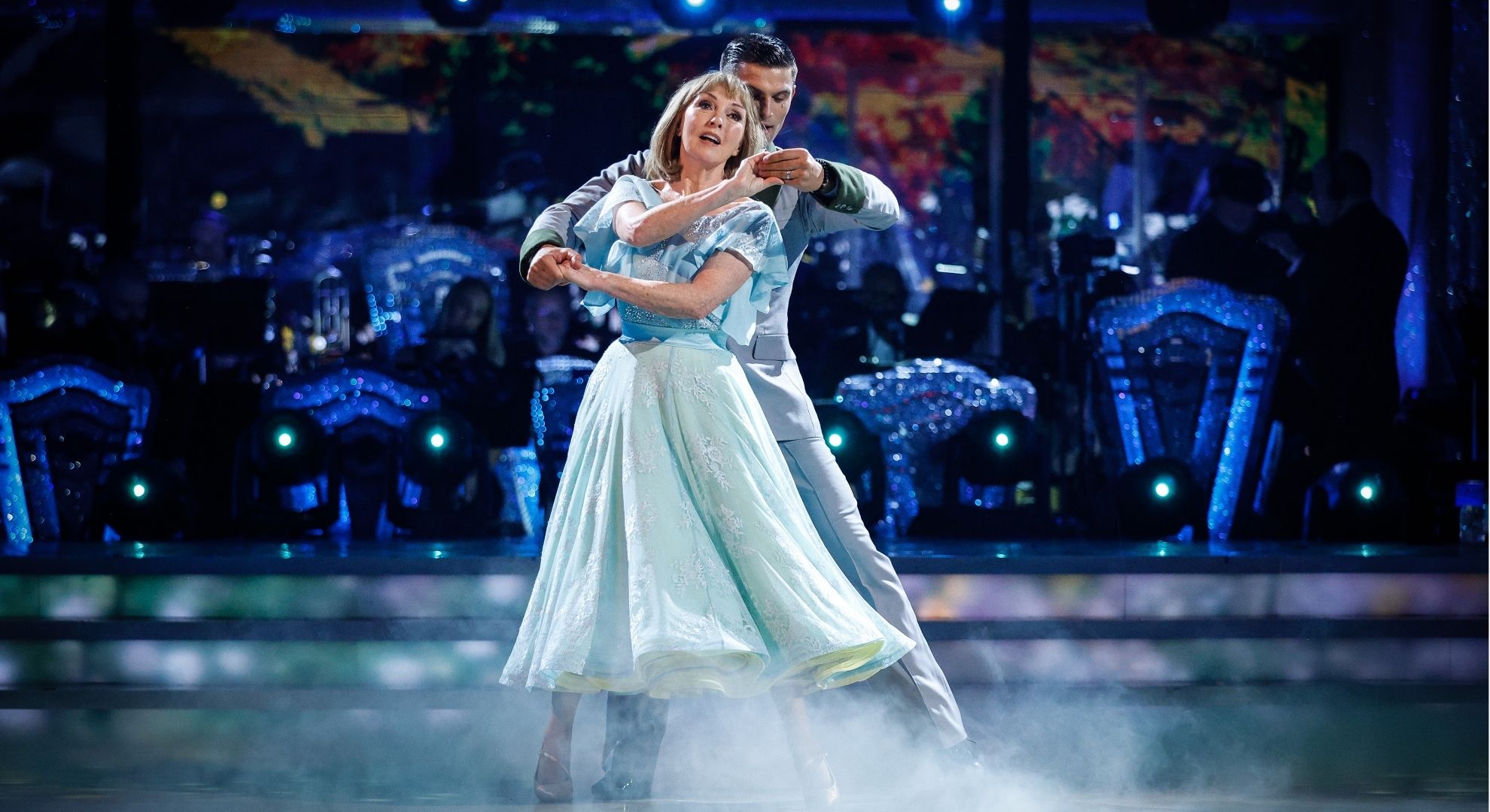 Melanie Walters and Aljaz Skorjanec