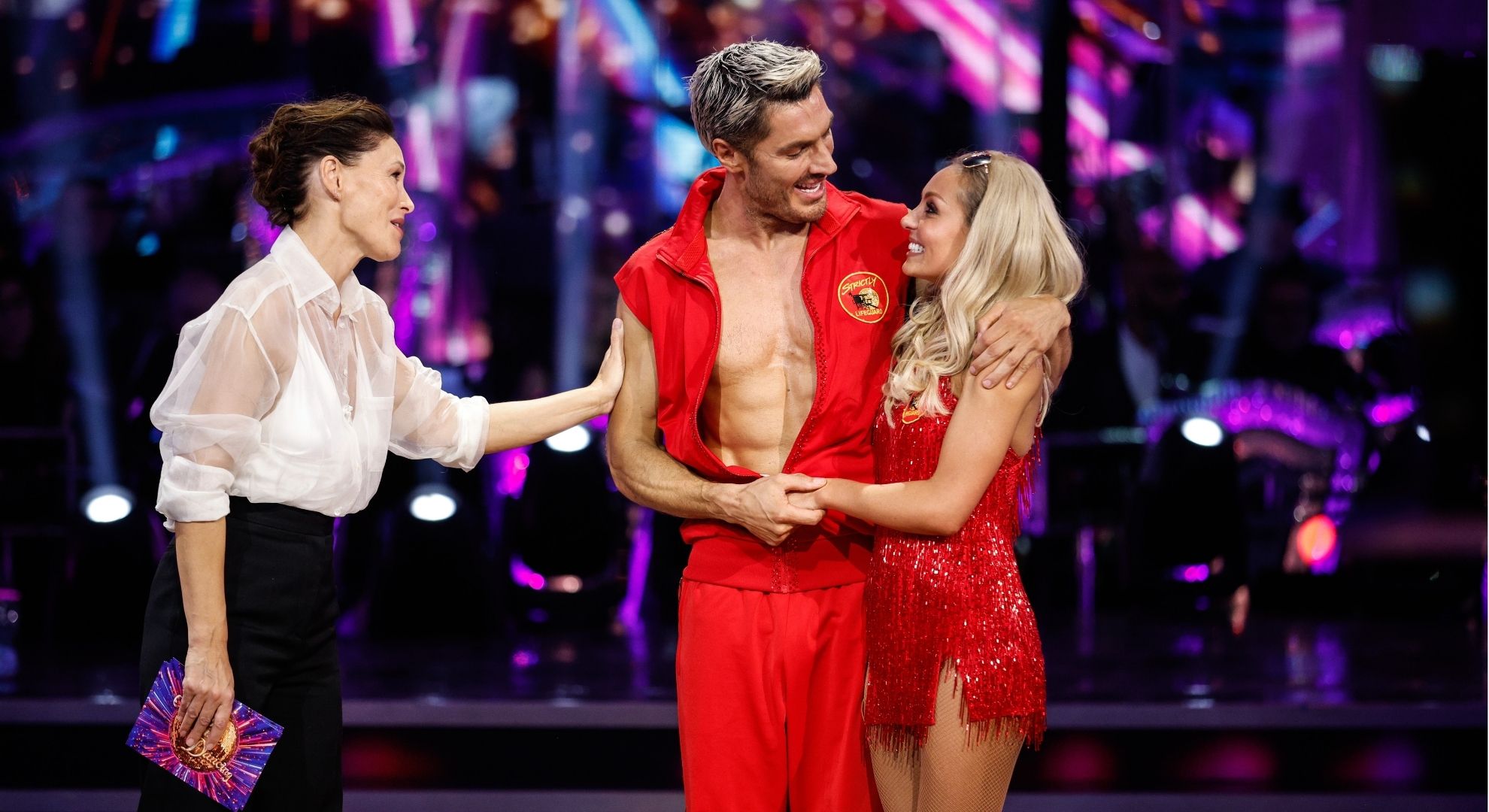 Emma Willis, Chris Appleton, Amy Dowden on Strictly