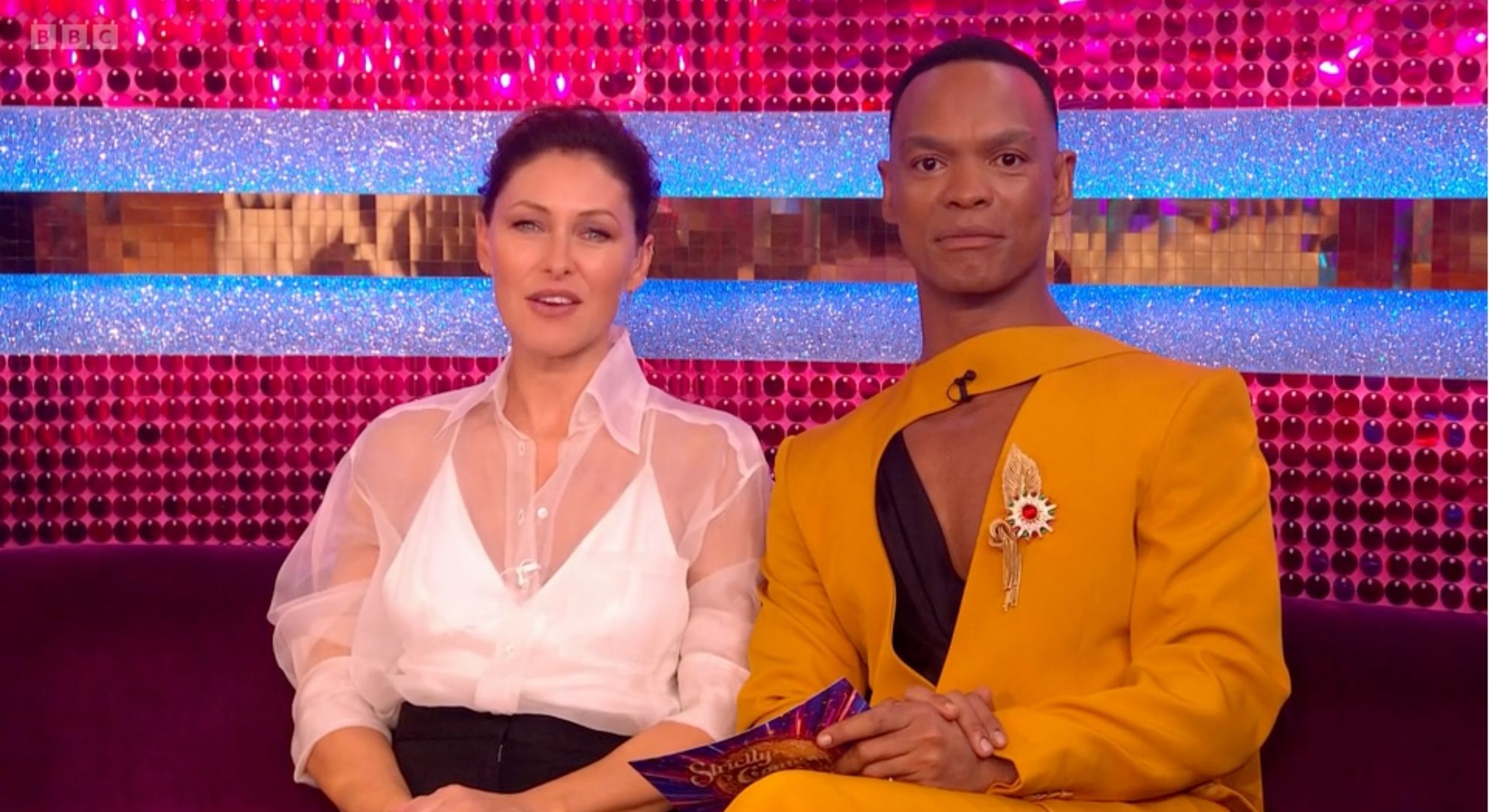 Emma Willis and Johannes Radebe on Strictly results show