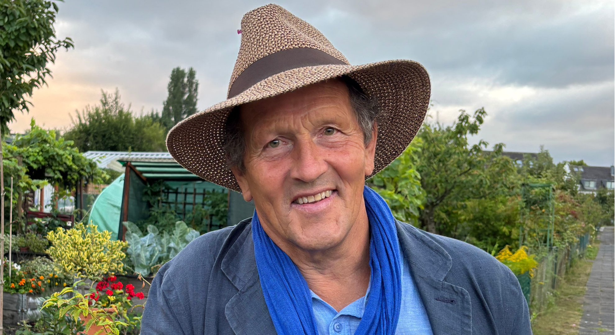 Monty Don smiling in a hat