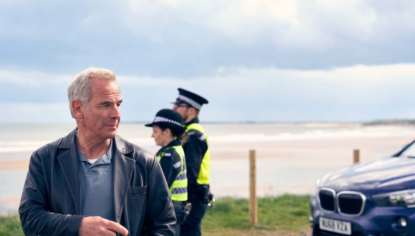 Robson Green filming The Northumbria Mysteries