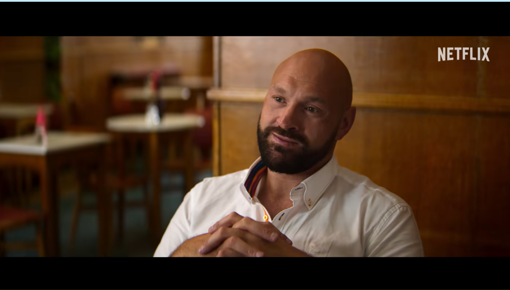 Tyson Fury speaking in Netflix documentary