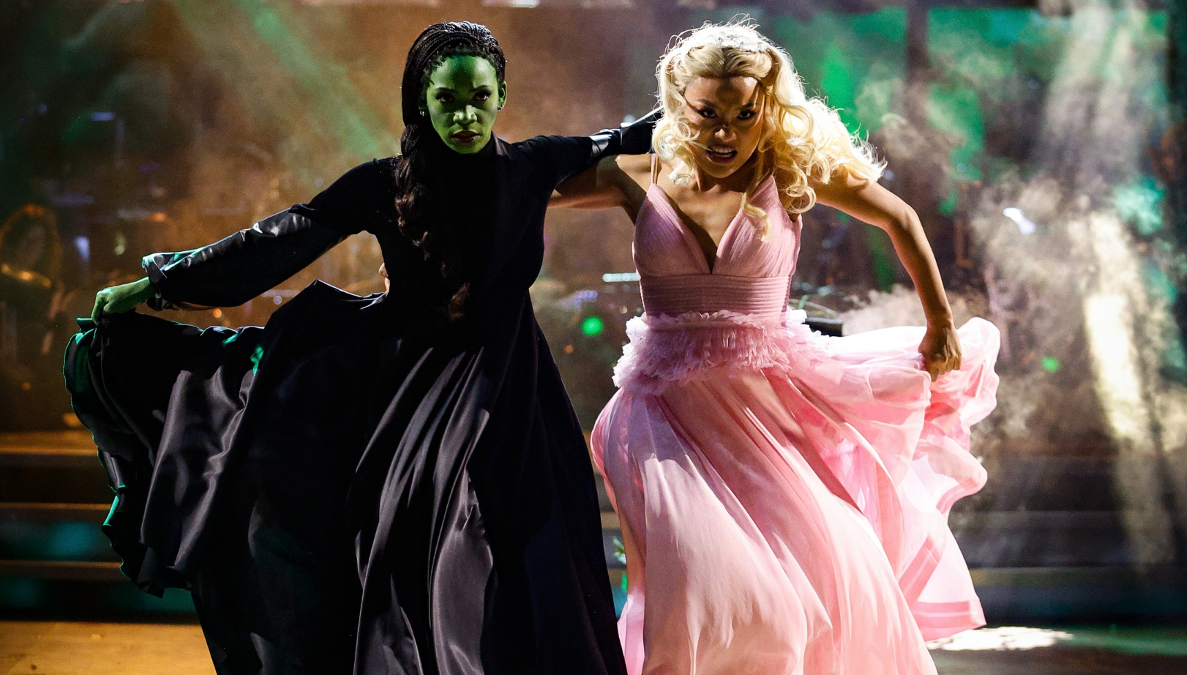 Bethany Antonia as Elphaba and Nancy Zu as Glinda