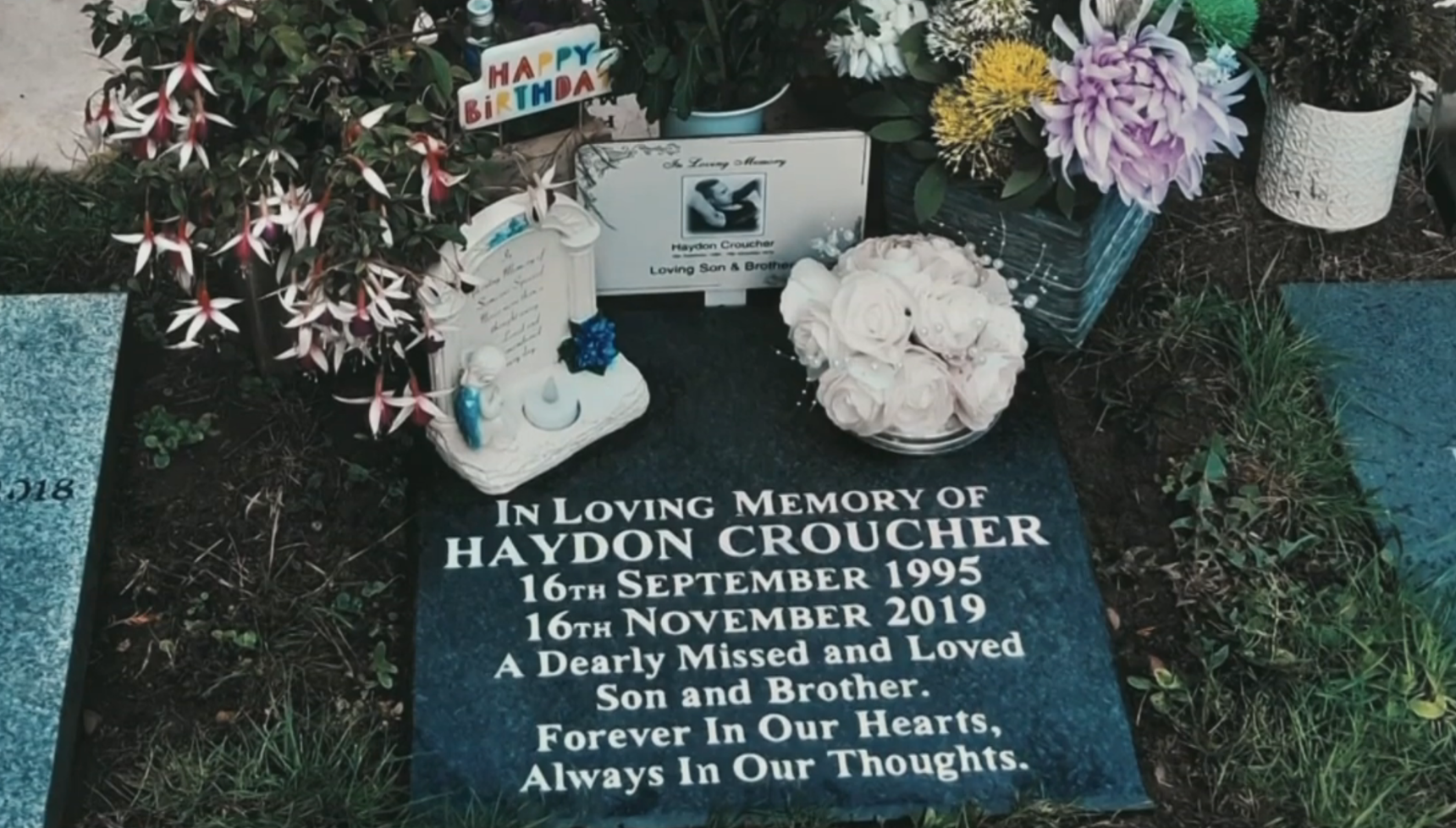 Haydon Croucher grave stone