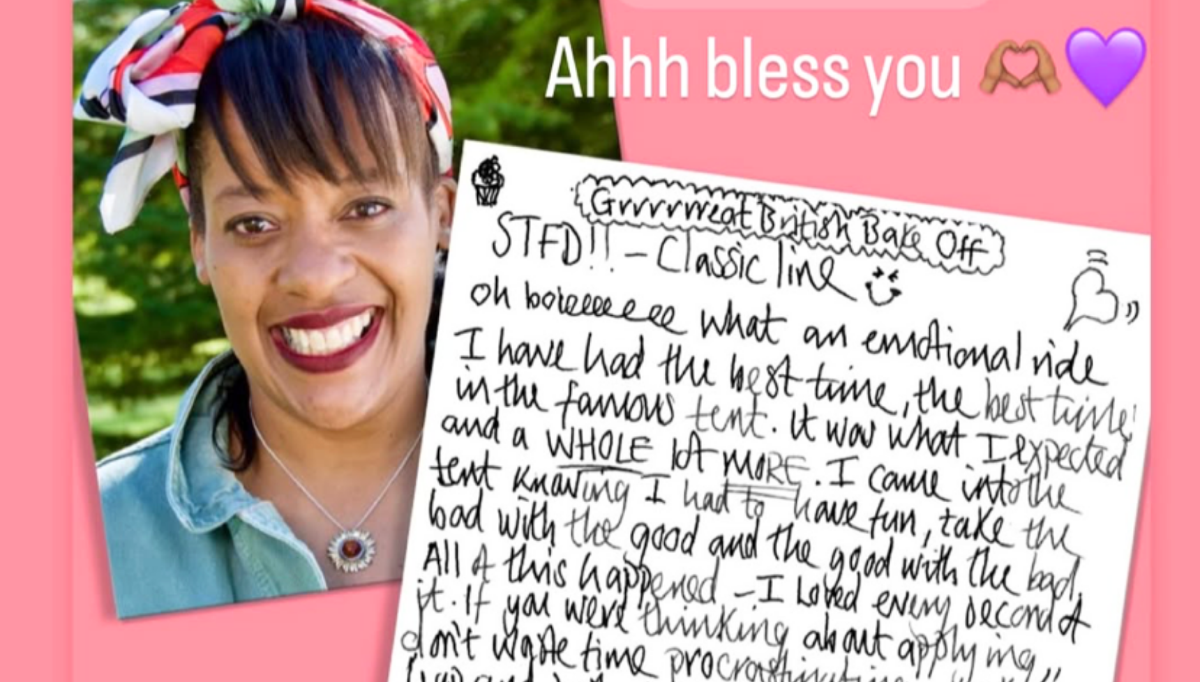 Nikki Bake Off letter
