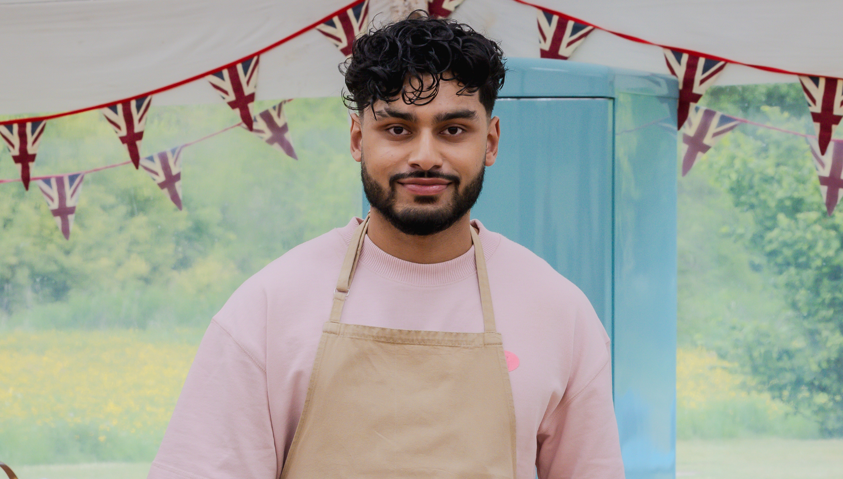 All the reactions to Great British Bake Off star Mo's one-liners as he takes the biscuit with 'war recipe' remark