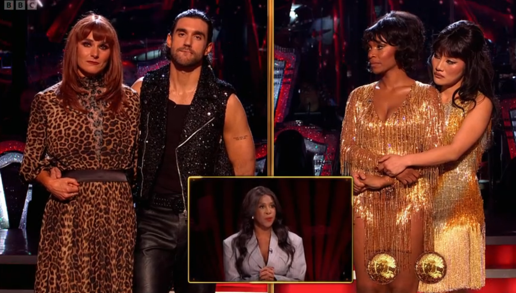 Sarah Storey and Julian Caillon and Bethany Antonia and Nancy Xu in Strictly Come Dancing dance-off