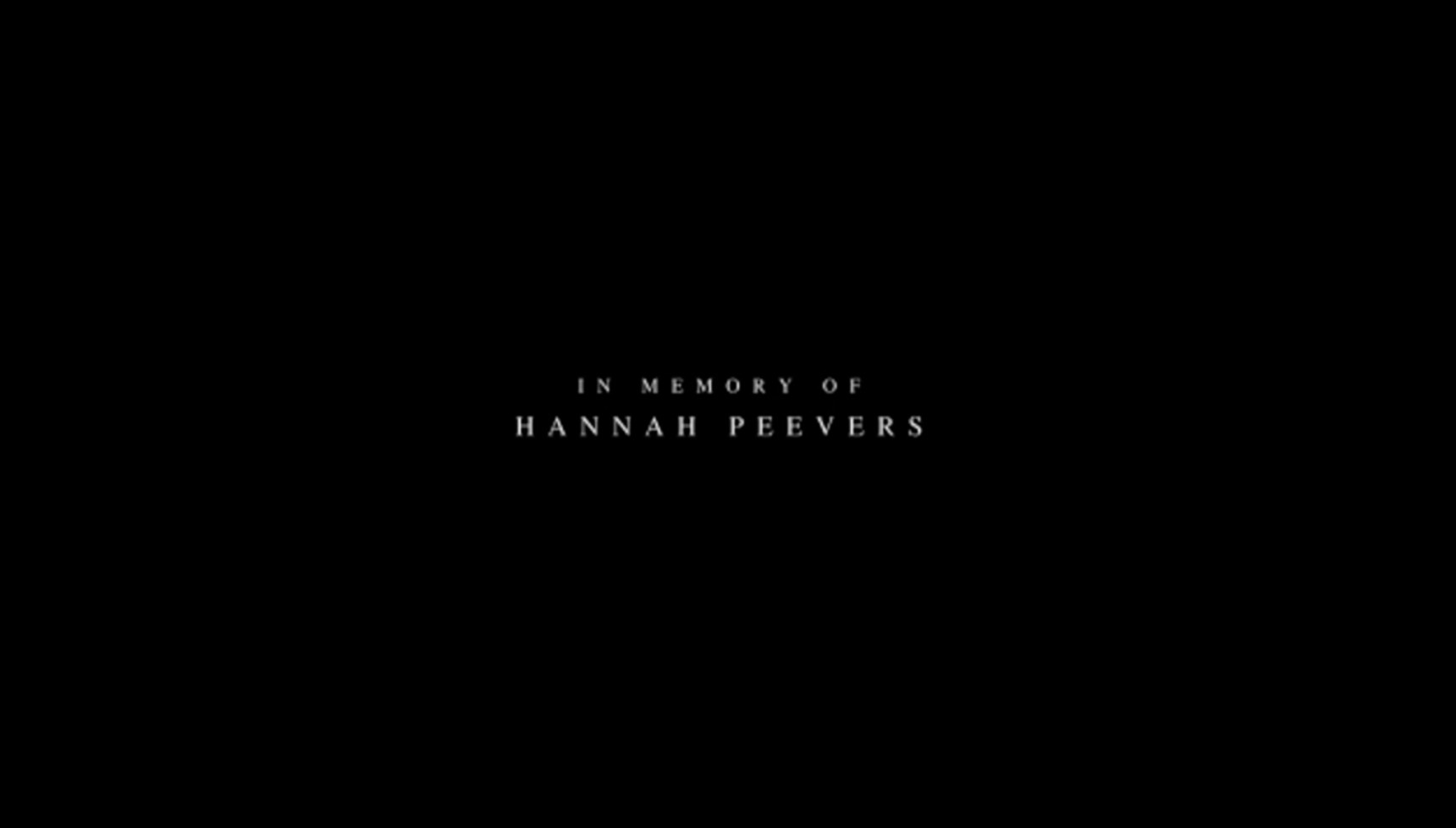 This City is Ours tribute to Hannah Peevers