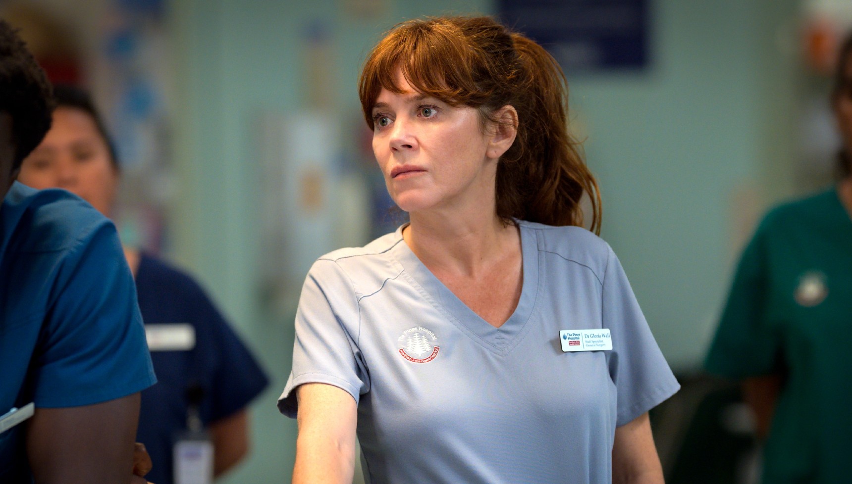 Anna Friel as Dr Gloria Wall in The F Ward
