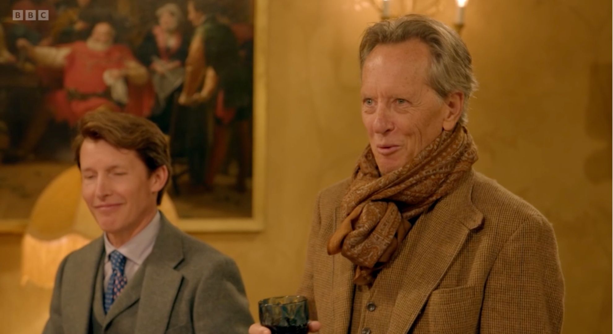 James Blunt and Richard E Grant on the Celebrity Traitors